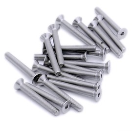 M4 (4mm x 25mm) Hex Socket Countersunk Machine Screw (Bolt) - Stainless Steel (A2) (Pack of 20)