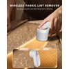 Fabric Shaver Lint Remover for Clothes, LED Display, 6-Leaf Blades,