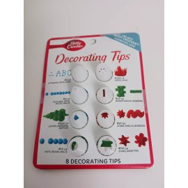 Betty Crocker Decorating Tips Set Includes 8 Tips NEW