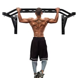 ptlsy Wall Mounted Pull Up Bar with Multi Grip for Pull-up Chin-up Multifunctional Heavy Duty Chin Up Bar Ideal for Home Gym Fitness and Workouts Cross-Training Full Body Strength Training