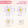 40Pcs Daisy Patches, 4 Sizes Daisy Flower Patches Iron on