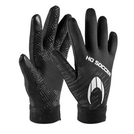 HO Soccer Field Player Unisex Adult Gamer Gloves, Black/White, M