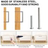 Redunest Cabinet Pulls Brushed Nickel Cabinet Handles Square Drawer Pulls,