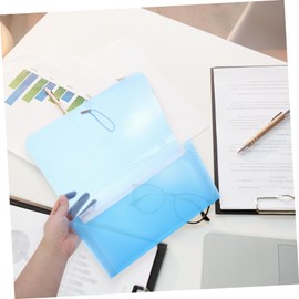 Operitacx B6 Expanding Folder Organizer 13 Pocket Transparent Document Holder for Office Bills and Receipts Portable File Storage for Easy Categorization and Management