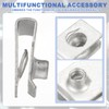 PATIKIL U-Style Clip-On Nut, 20 Pack M5-0.8 Regular Extruded U-Nut