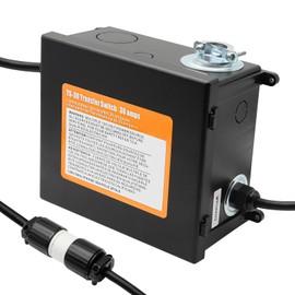 KUTTOLE 30 Amp Automatic Transfer Switch, RV Automatic Transfer Switch, Prewired ATS for Generator, Travel Trailer, 120V