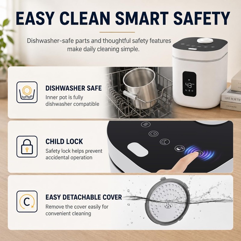 XAMATTS 3.5L Stainless Steel Warm Mist Humidifier