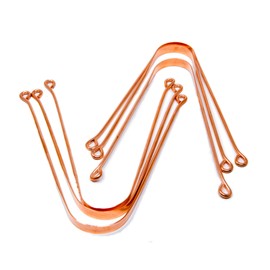 Wonder Care - 100% Kupfer Zunge Schaber / Reiniger Ayurvedische Antibakterielle für optimale Mundhygiene (6 Stück)