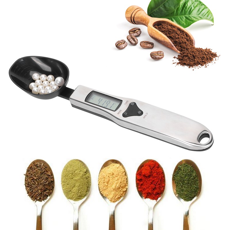 Digital Measure Spoon Small Stainless Steel Scale with Weighing Range