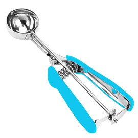 Ice Cream Scoop, 18/8 Stainless Steel Cookie Scoop, Cookie Scoops for Baking, 2 Tbsp/ 30 ml/ 1 oz Cookie Dough Scoop, Ice Cream Scooper with Trigger Release, Cookie Scooper for Baking(Blue)