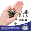 sourcing map M5x0.8mm Flange Nylon Insert Lock Nuts, 100Pcs 304