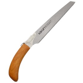 KAKURI Japanese Pull Saw Rough Cut 8.2" for Woodworking - Professional Handsaw for Fast Wood Cutting - Red Oak Handle with Oil Finish - Tool-Free Blade Replacement - Made in Japan