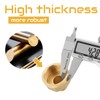 4Pcs Brass Pipe Fitting, 1/2" NPT Male Pipe x 1/2"