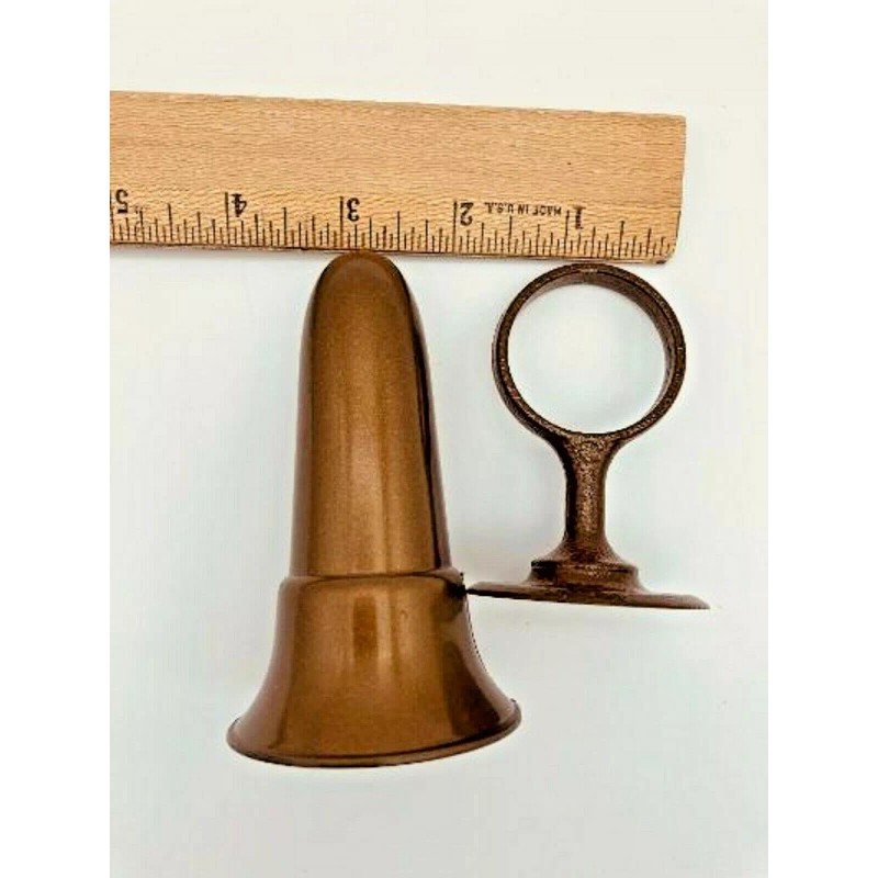 Niche Crypt Mausoleum Vase 4 inch with (Epoxy) Disc Base