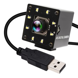 IFWATER USB Camera 120fps 4K Autofocus IR USB Camera Day and Night USB Camera with 100 Degree No Distortion Lens Lightburn Camera UVC Compatible Plug and Play for Windows Mac OS Jetson Nano PC Camera