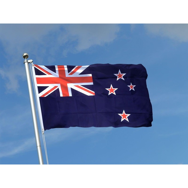SHATCHI New Zealand All Blacks Kiwi National Flag Cricket Football