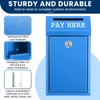 Yaocom Safe Cash Box Money Collection Metal Donation Box with