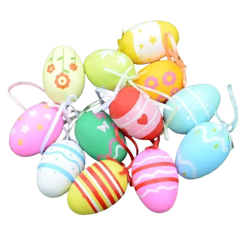 Pack of 24 Easter Eggs for Hanging Easter Eggs