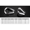 3mm Wire Rope Thimbles for 4mm wire Marine Stainless Steel