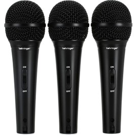 Behringer XM1800S Micrófonos dinámicos e instrumentales cardioides dinámicos (Juego de 3)
