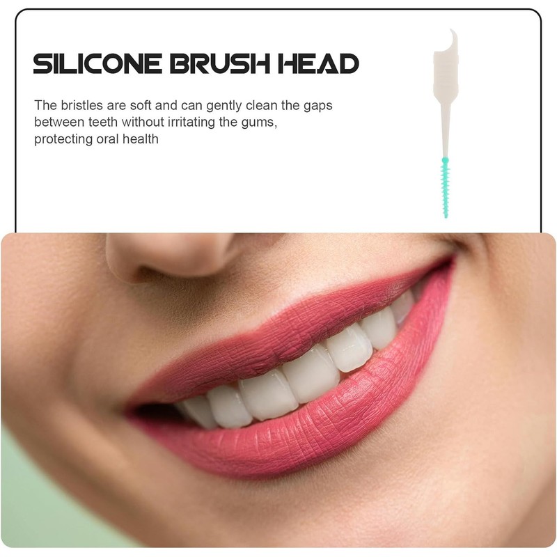 Cepillos interdentales de silicona suave AKOOSY 49SMIY3PZ02C422RS952B (300 piezas)