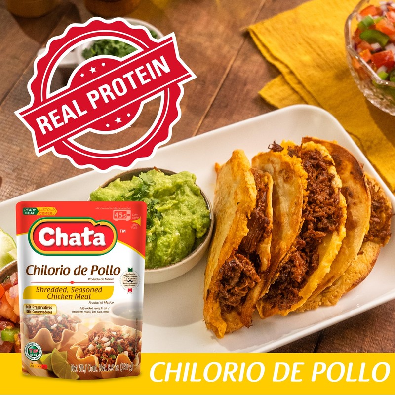 Chata Mexican Chicken Chilorio, Ready to Eat, 8.8 oz