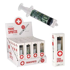 Funny money syringe, financial syringe, decorative syringe for filling with money, a great gift idea for any occasion