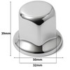 Easy Link 25 copribulloni per ruota da 32 mm, cromati