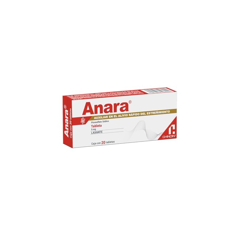 Anara Alivio del ESTREIMIENTO 20 TABLETAS, Efectividad sin alterar la