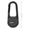 Delaman Carabiner Compass, Zinc Alloy Portable Carabiner Compass with Graduated