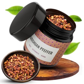 asiastreetfood Szechuan Pepper 20g - Original from Szechuan - Asian Pepper with Warm Spice & Citrus Note - Red Szechuan Pepper for Asian Wok Dishes - Whole Szechuan Peppercorns