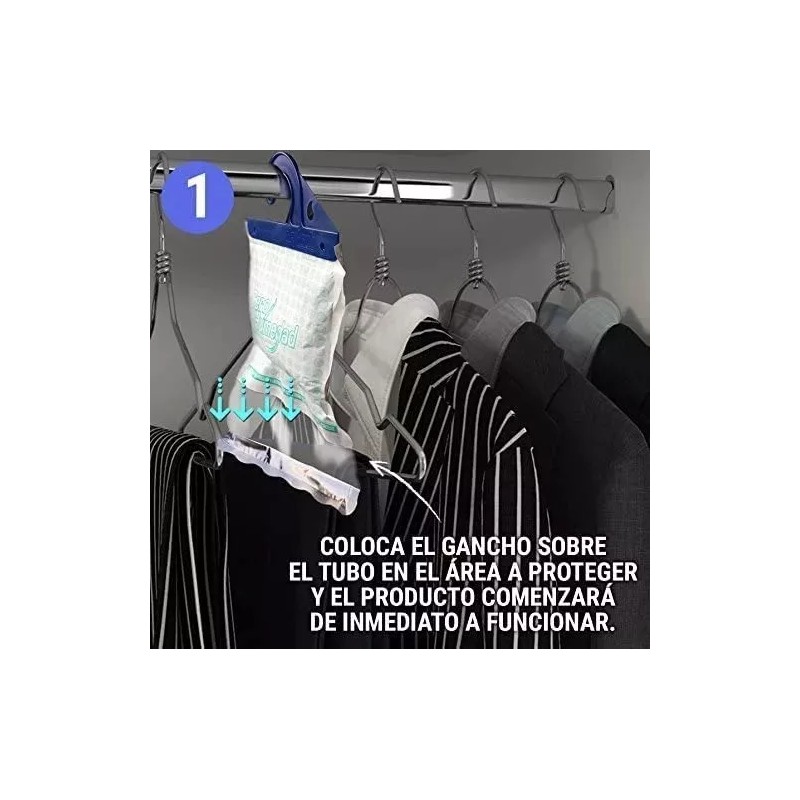 HOMSTYLO Eliminador De Humedad Closet Mal Olor Moho Bolsa Colgante