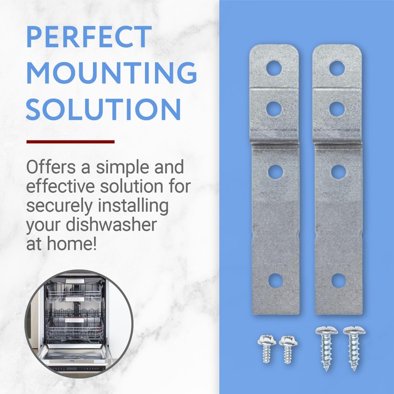 Impresa Dishwasher Side Mount Bracket Kit - Compare to DWBRACKIT1
