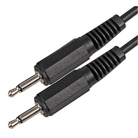 Pro Signal PSG00108 3.5mm Mono Jack Plug to Plug Lead, 1.2m Black