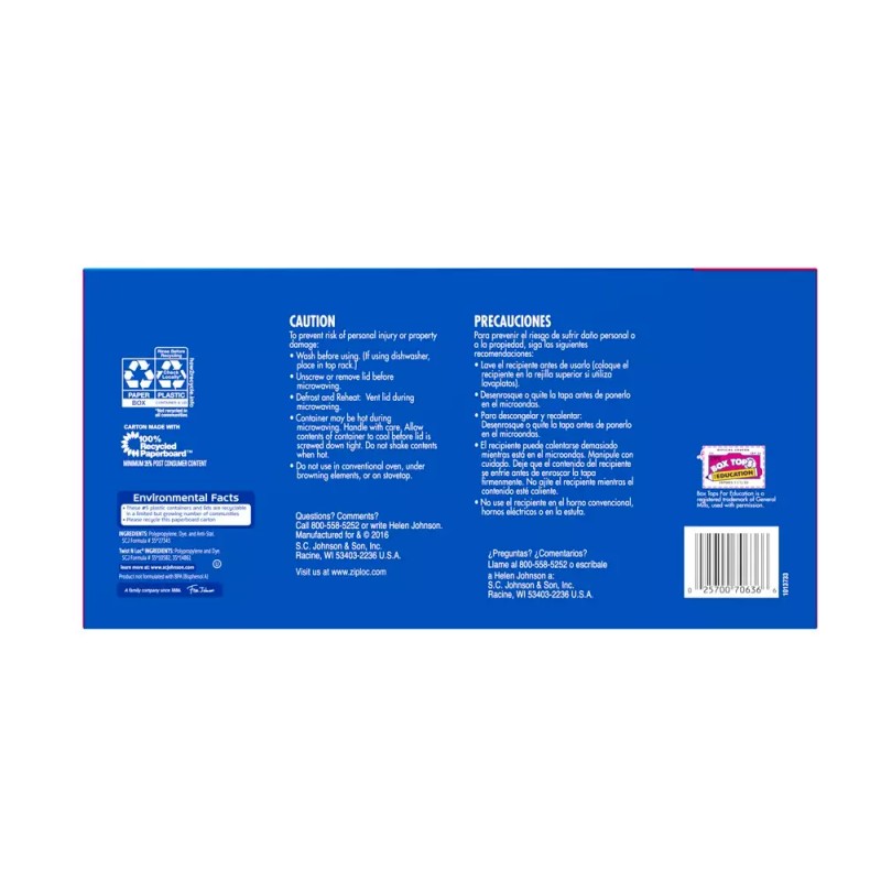 Ziploc one press seal variety 24 pk containers & Lids