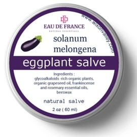 Eggplant Set of Eggplant Salve, Eggplant Oil and Eggplant Tincture for Skin Health Helps to Condition Regenerate Discolored Thickened Scaly Skin Complete Set (3 Items)