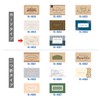 Sasagawa 16-4955 Shop Supplies Stamp Cards, Glingras, 20 Grams, 50