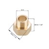 sourcing map Brass Threaded Pipe Fitting G1/2 Male x G3/4