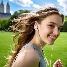 Yongse YOLO 'Owl' Pattern Silver Faceplate in-Ear Wired Monitor Headphones with Mic, 10mm Dynamic Driver IEM Gaming Earbuds, Audiophile Audio HiFi Detachable Cable Controlled Earphones