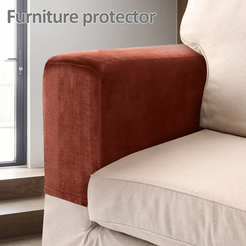 Armrest Covers 2pcs Universal Armchair Covers Non-Slip Sofa Armrest Protector