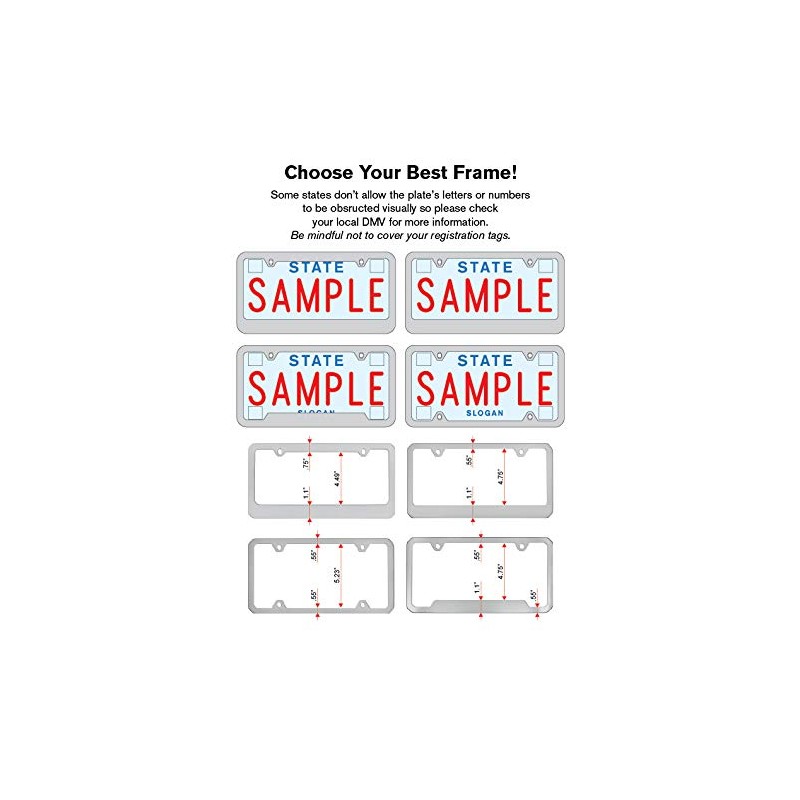 Ford Bronco UV Printed Plastic License Plate Frame