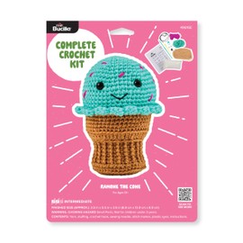 Bucilla Complete Crochet Kit, Ramone The Cone, 5"