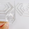 Multi Hexagon Router Templates, Clear Acrylic Tracing Template, Router Inlay