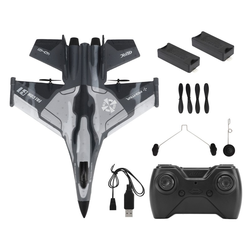 RC Glider Plane Lightweight Flexible Remote Control Airplane with LED