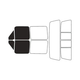 Rvinyl Window Tint Kit Compatible with Ford F-150 1992-1996 (4 Door) - Front Precut Kit - 20%