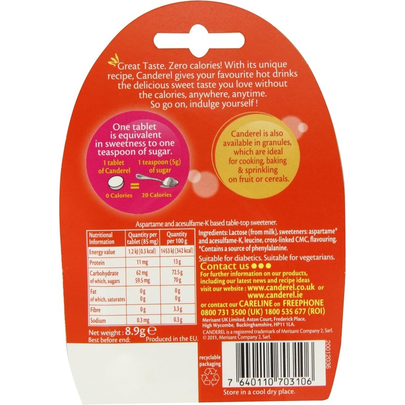 3x105 Canderel Low Calorie Sweetener Tablets – Bundled by Smart