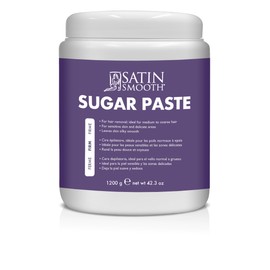 Satin Smooth Firm Sugar Paste – Natural Sugaring Hair Removal for Sensitive Skin, Bikini & Delicate Areas, 42.3 oz