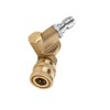 VOANZO Brass Pivoting Coupler|Adaptor for High Pressure Washer Tips 1/4