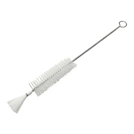 As One ABS-S10PW Syringe Cleaning Brush, PBT Bristle, White, 8.7 x 2.8 x 0.9 inches (220 x 70 x 22 mm)