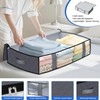 Under-Bed Storage Bags for Blankets and Clothing – Foldable 4-Piece